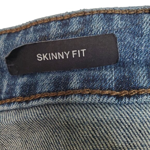 Judy Blue 16W Jeans Denim Distressed Tummy Control Skinny Fit Stretch Mid Wash - Picture 4 of 12